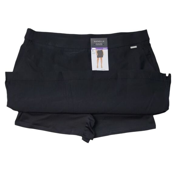 Rafaella Women's Stretch 18" Length Stretch Lux Skort - Black - Picture 3 of 4